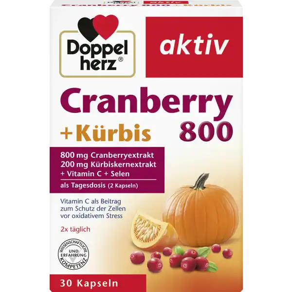 aktiv Cranberry + Kürbis + Vitamin C + Selen