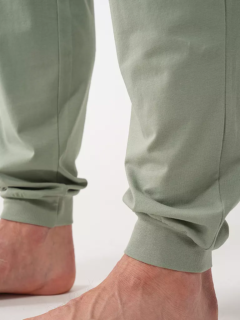 BOSS Loungewear Hose hellgrün