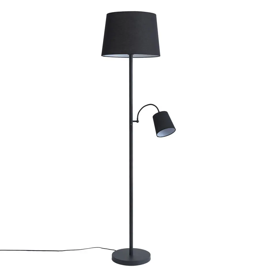 Qazqa vloerlampen retro wit e27