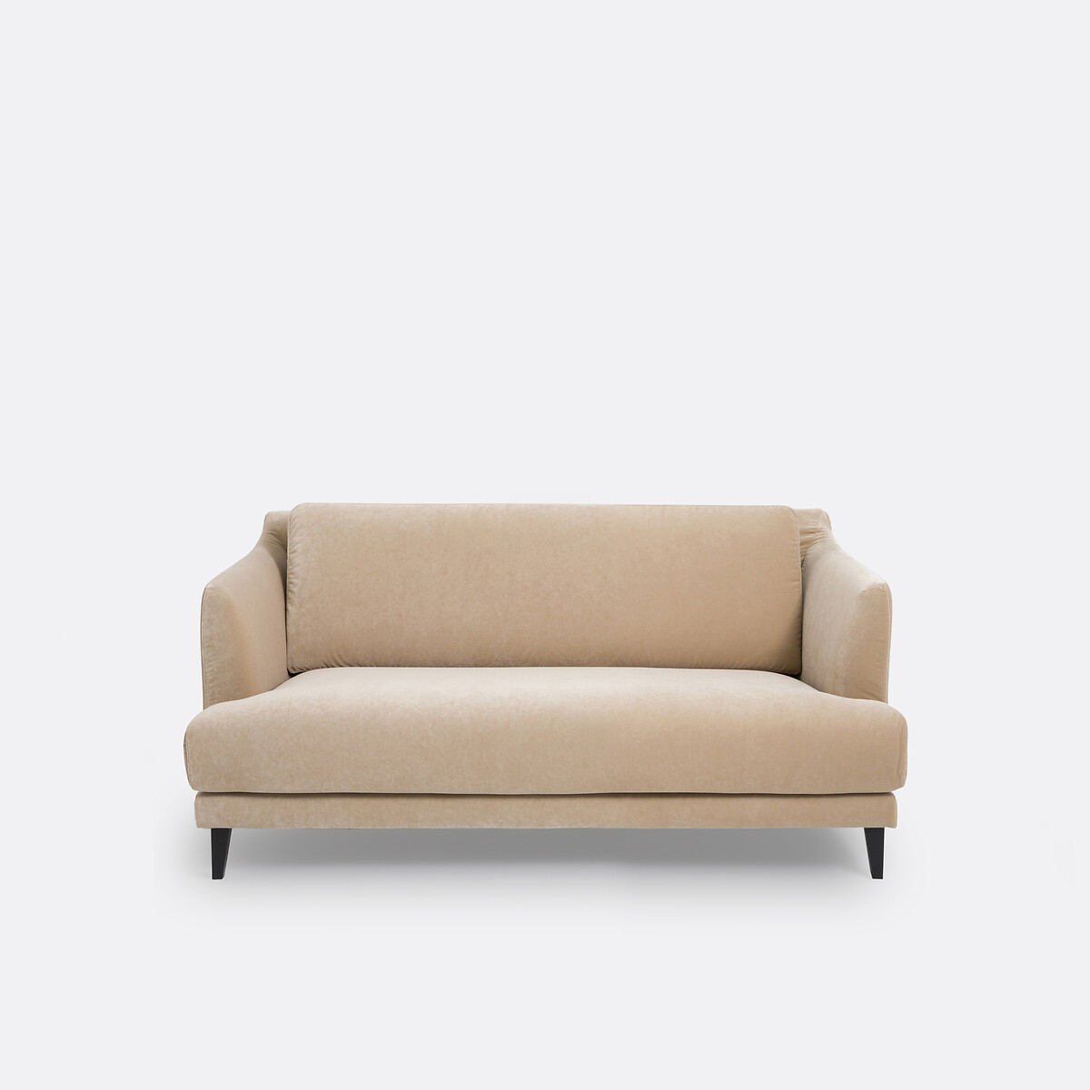 LA REDOUTE INTERIEURS<br>Sofá compacto de 2 lugares, veludo, Monza