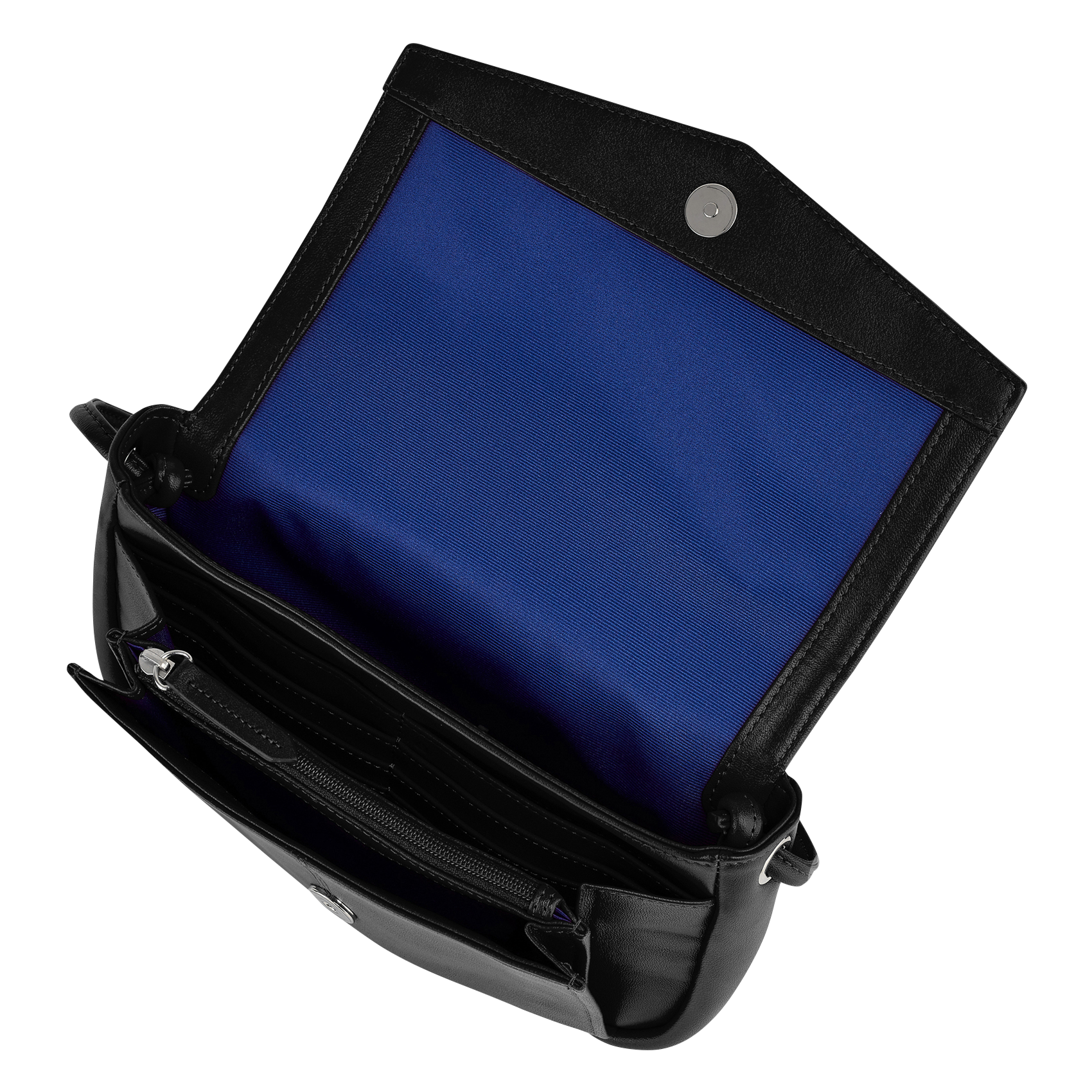 CHARLOTTE - Pochette fantaisie en cuir| Noir