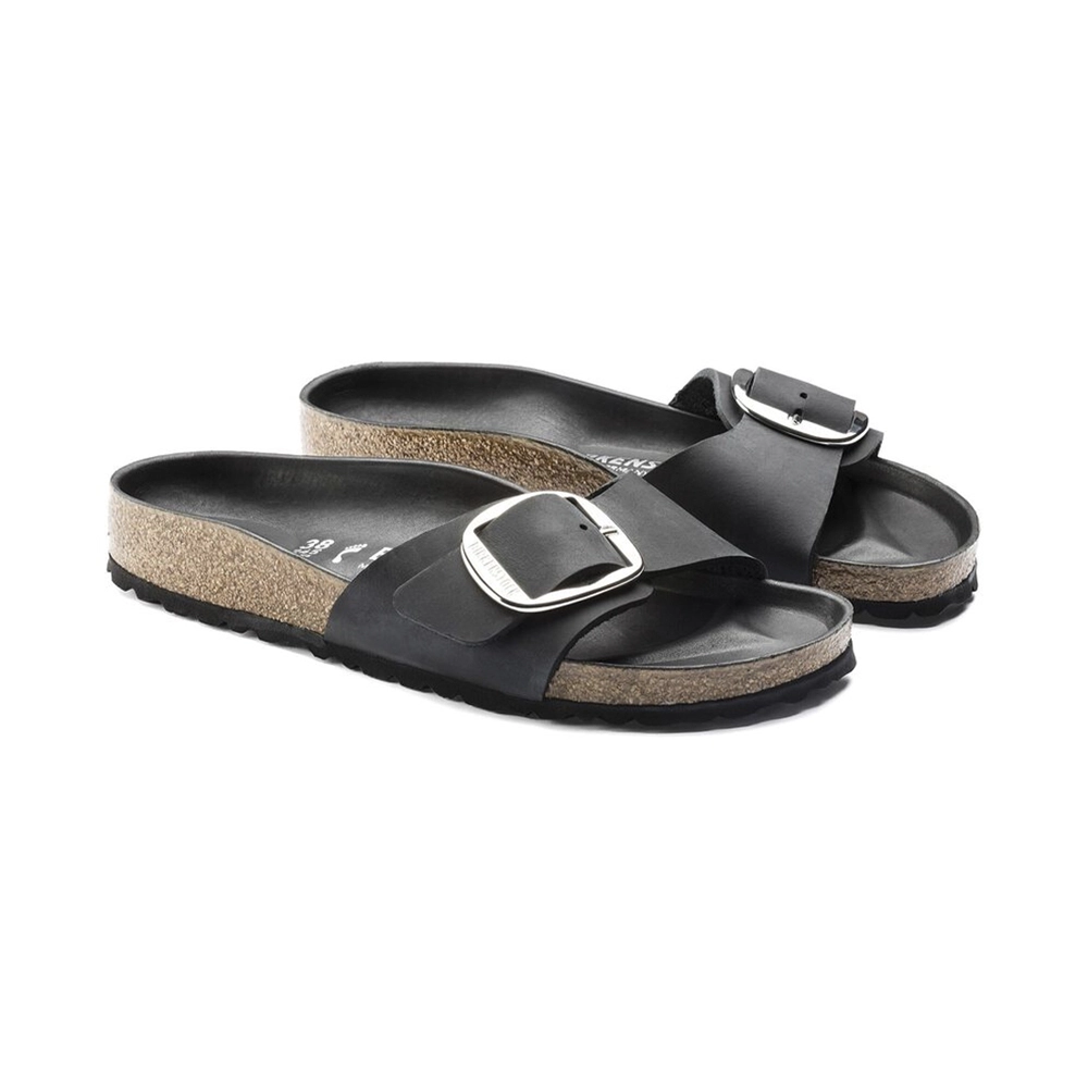 Birkenstock Madrid Big Buckle Sandalen Naturleder geölt