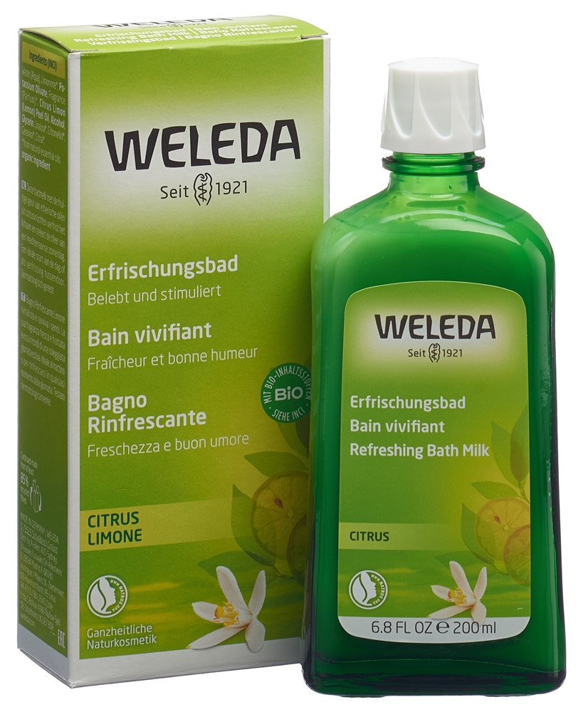 Weleda Bad<br>200 ml, Flasche, flüssig, erfrischend Citrus