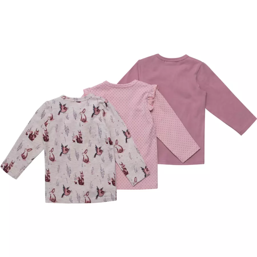 Hust & Claire Langarmshirt 3er Pack Alda Dusty Rose