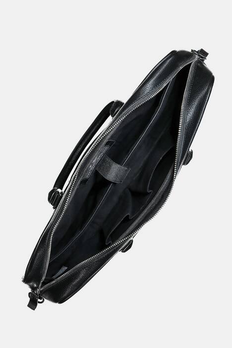 JP 1880 Leder-Laptoptasche, Leder, Rindlseder, One Size, schwarz | Ulla Popken