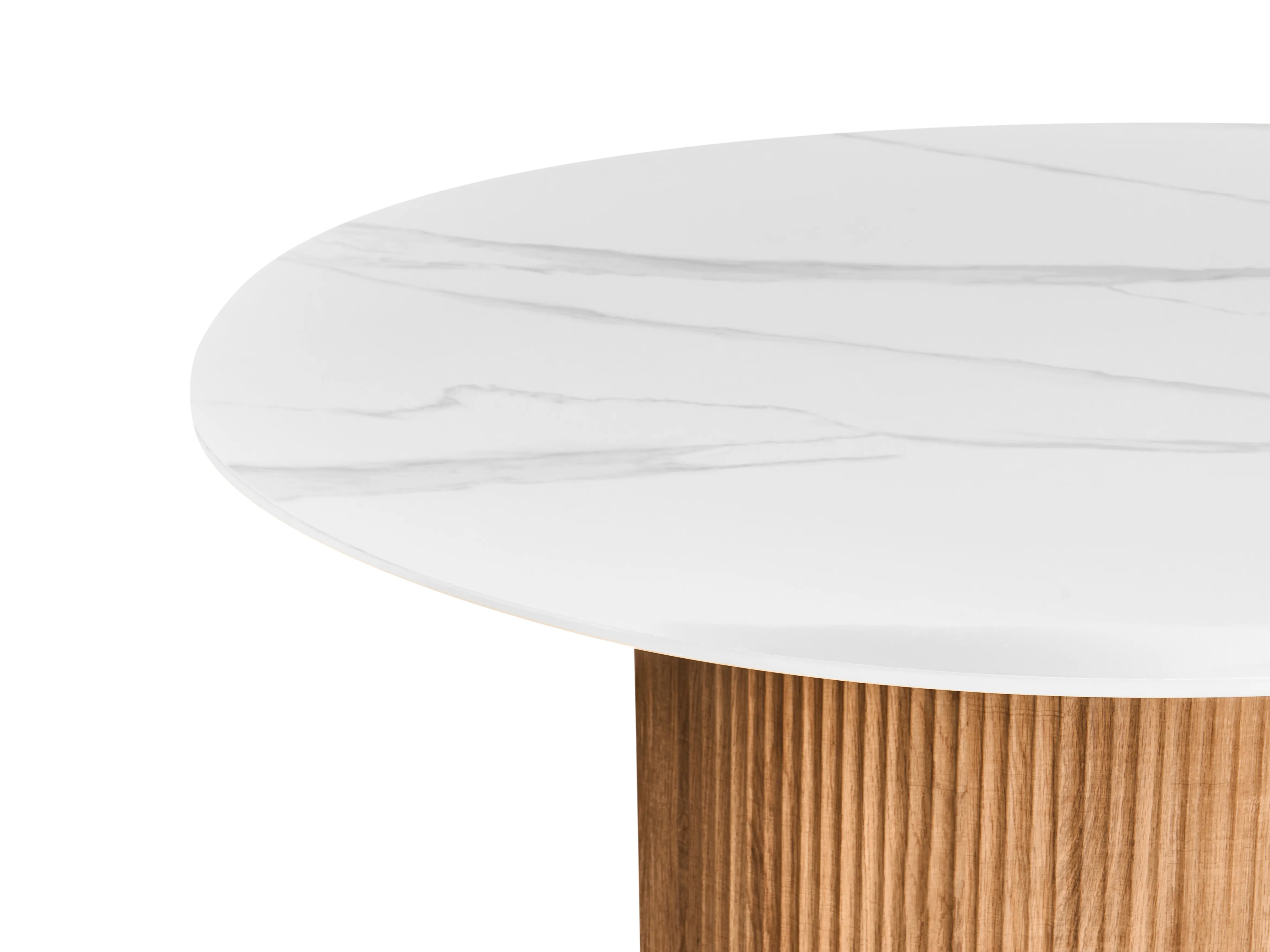 Eettafel ALBINA Wit marmer 120 cm 120 cm