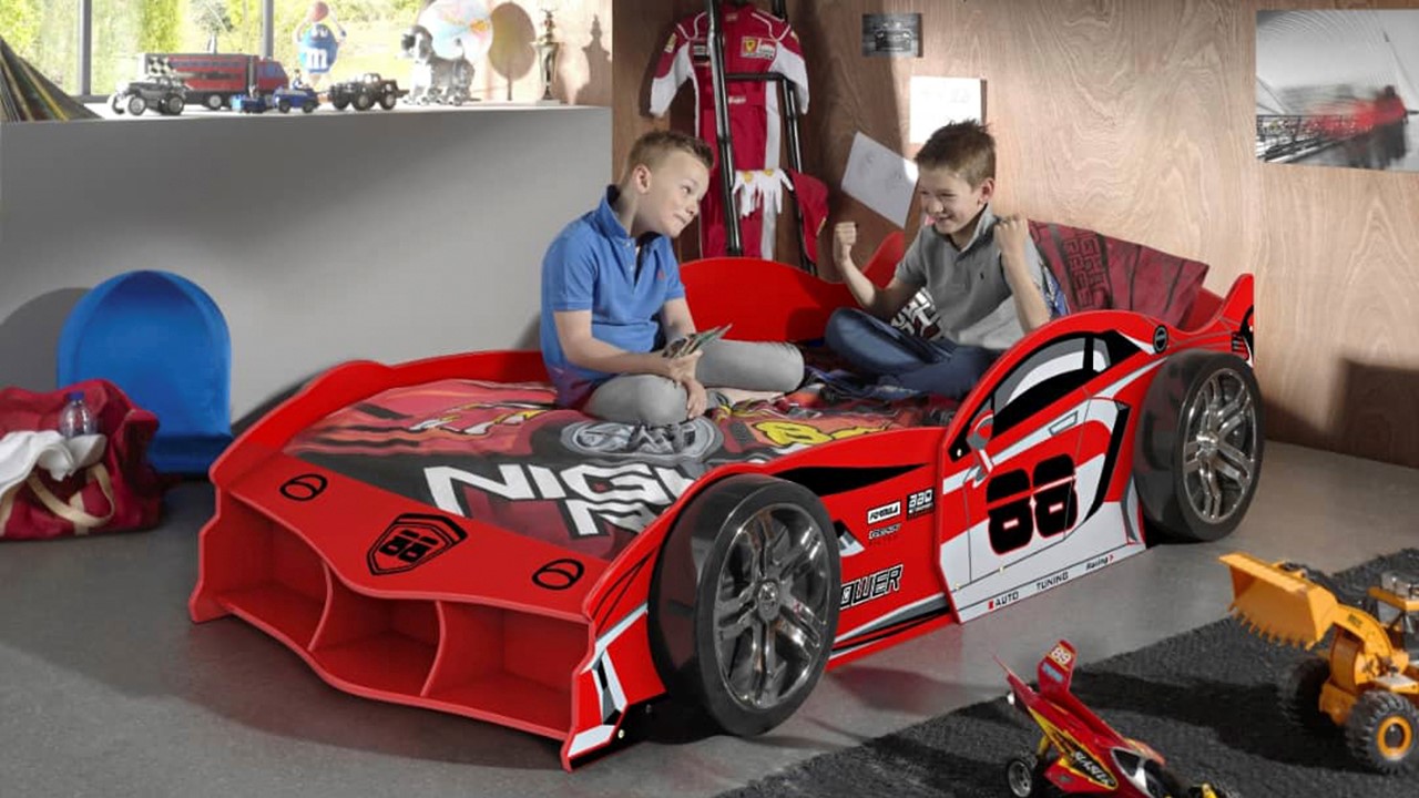 Bed Max raceauto rood