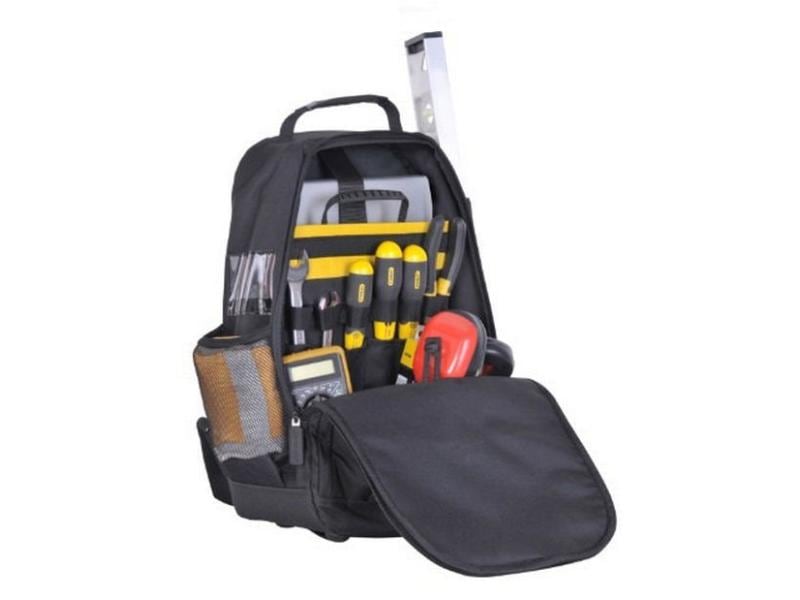 Stanley Werkzeugrucksack Denier Nylon Rucksack zum einfachen und freihändigem Transport von Werkzeugen