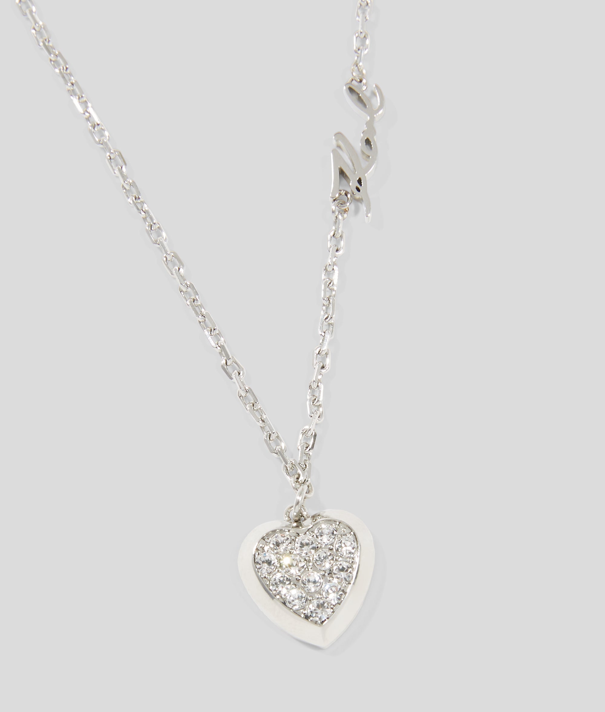 Pavé heart bedel halsarmband