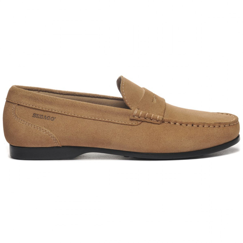 BYRON SUEDE Beige Camel MOCASSIN-Mocassin pour homme en cuir suede