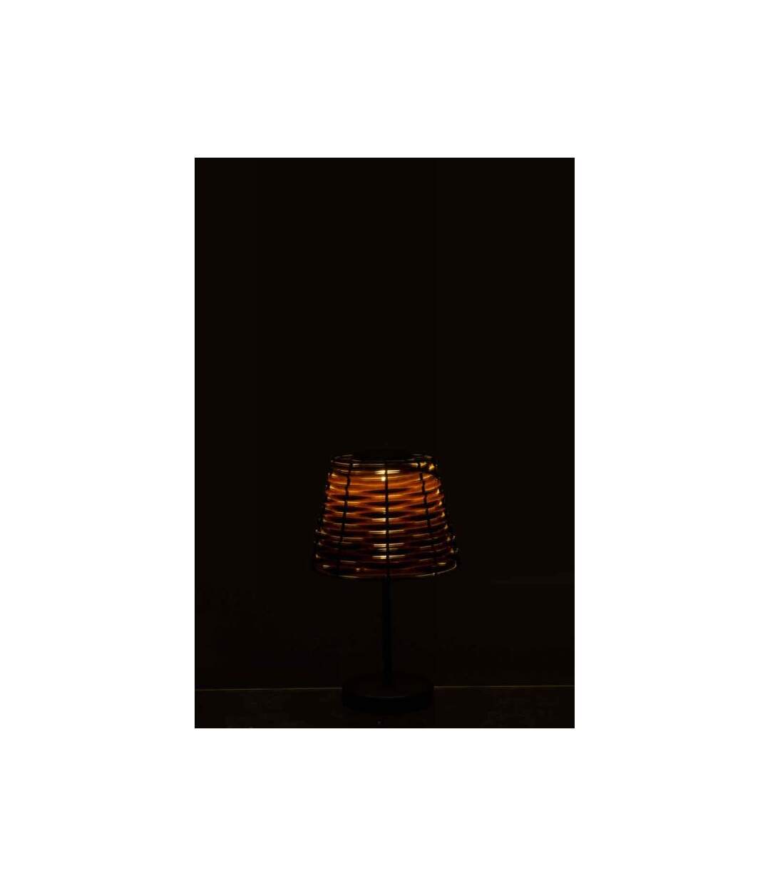Paris Prix - Lampe à Poser Led énergie Solaire 32cm Marron