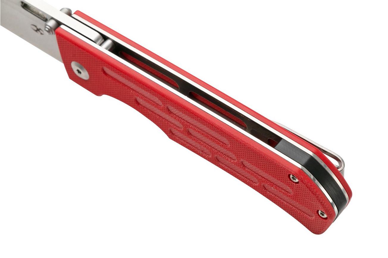 Kansept Reedus T1041A2 Stonewashed, Red G10 zakmes, Dmitry Osarenko design