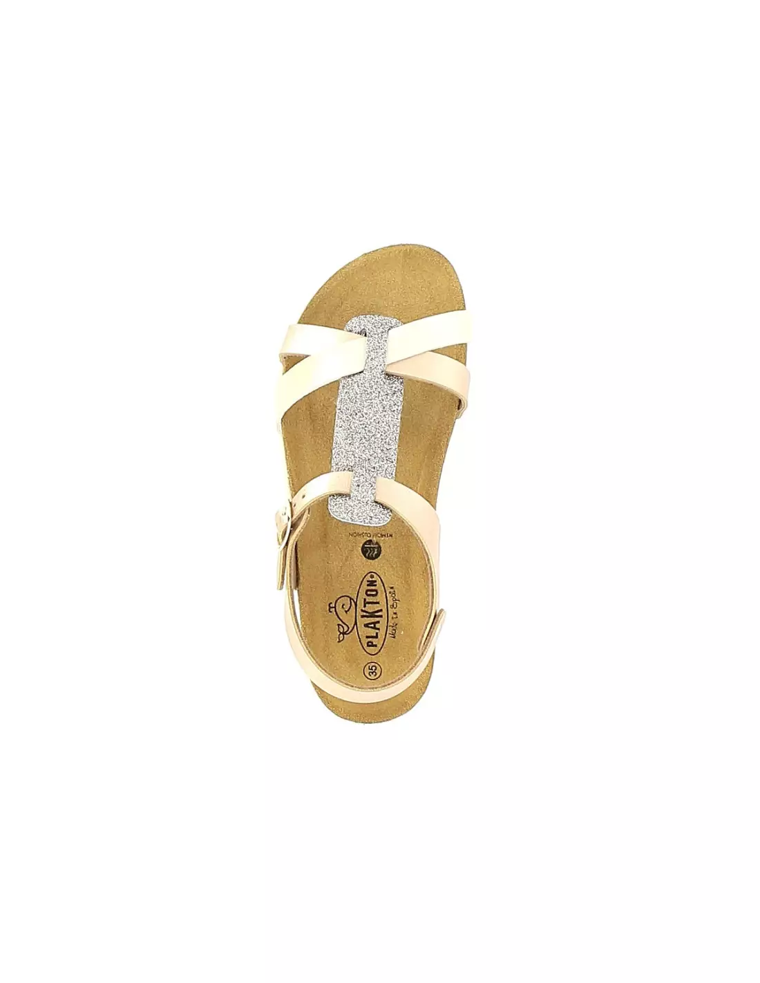 PLAKTON CROSS - Sandales & nu-pieds Glitterfinolaminado