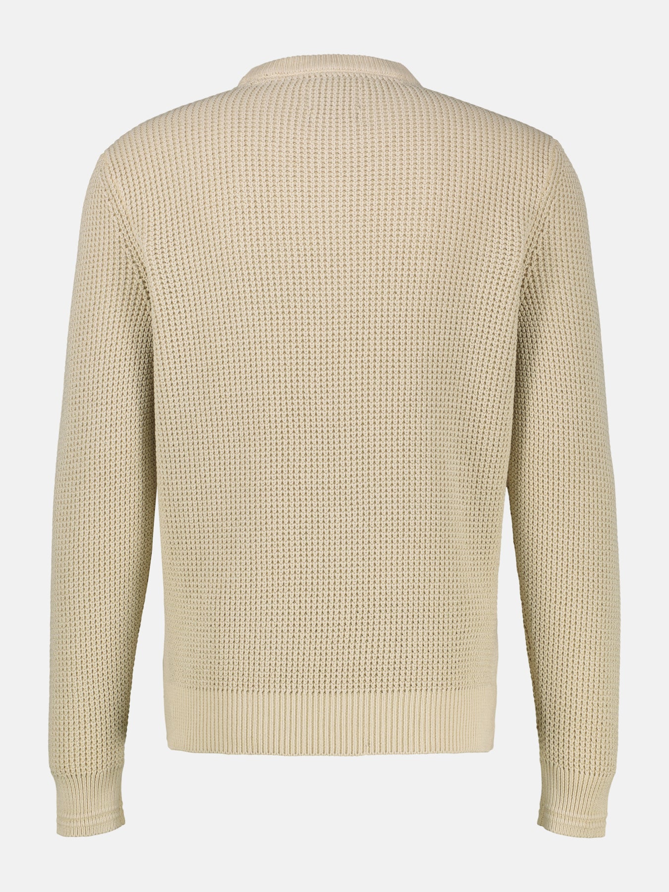 Herren Crewneck-Stricker in Strukturqualität