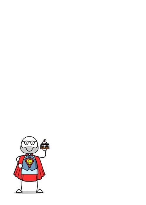 YH Tekent | Vaderdagkaart | Super Opa