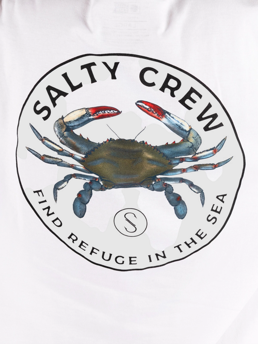 Salty Crew Blue Crabber Premium T-Shirt white