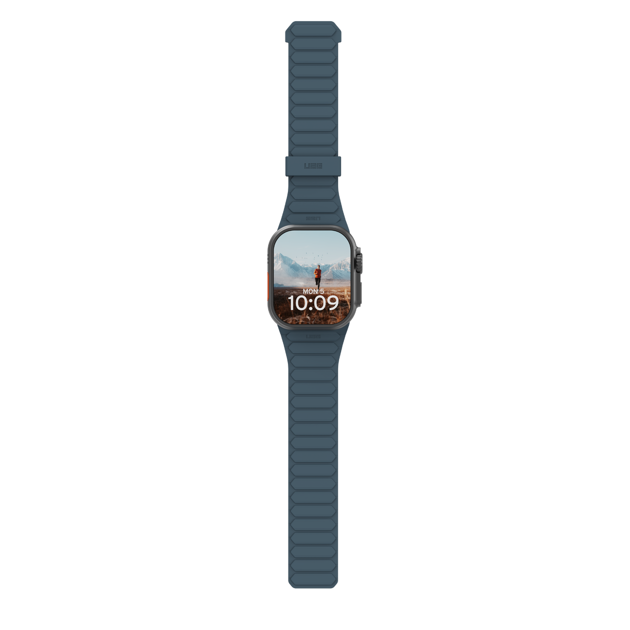 Apple Watch (49/46/45/44 mm) Pathfinder Watch Strap Magnetisches Silikon Armband (194161118051) - Dune / Cloud