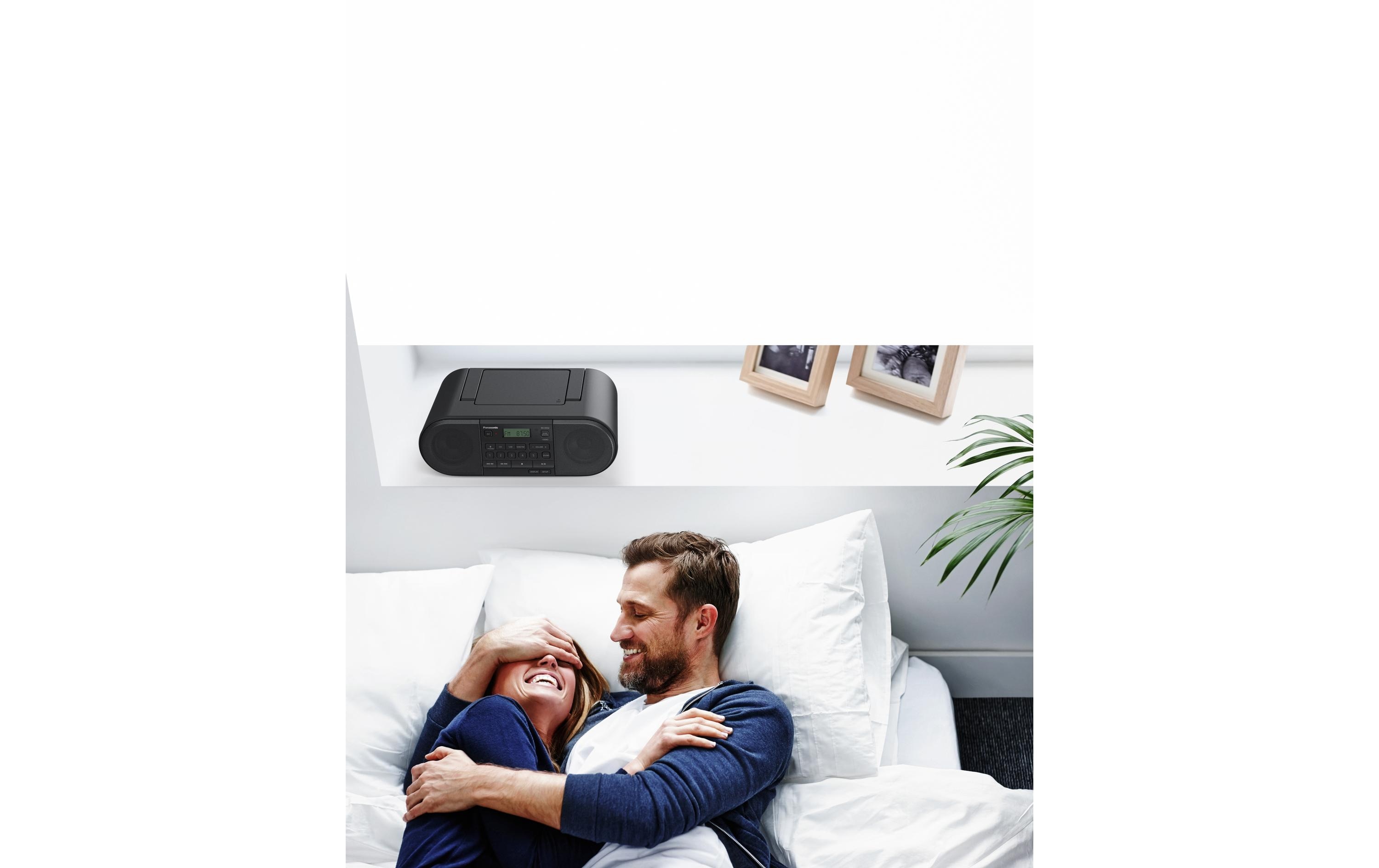 Radio/CD-Player RX-D552 Schwarz<br>Leistungsstarkes tragbares CD-Radio mit DAB+, Bluetooth und USB-Anschluss