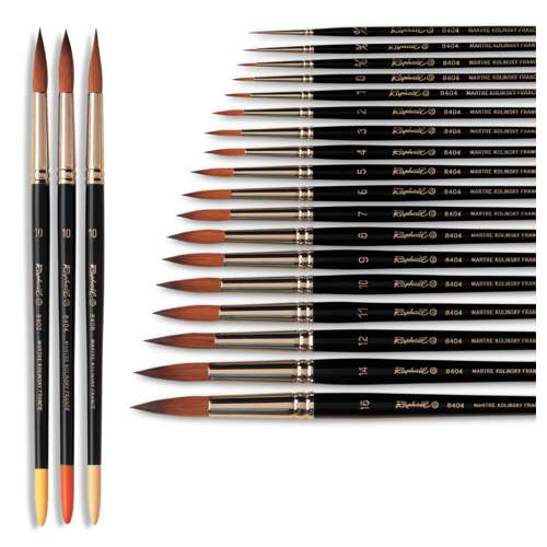 Raphaël® Serie 8402 Künstler-Aquarellpinsel, extrafeine Spitze