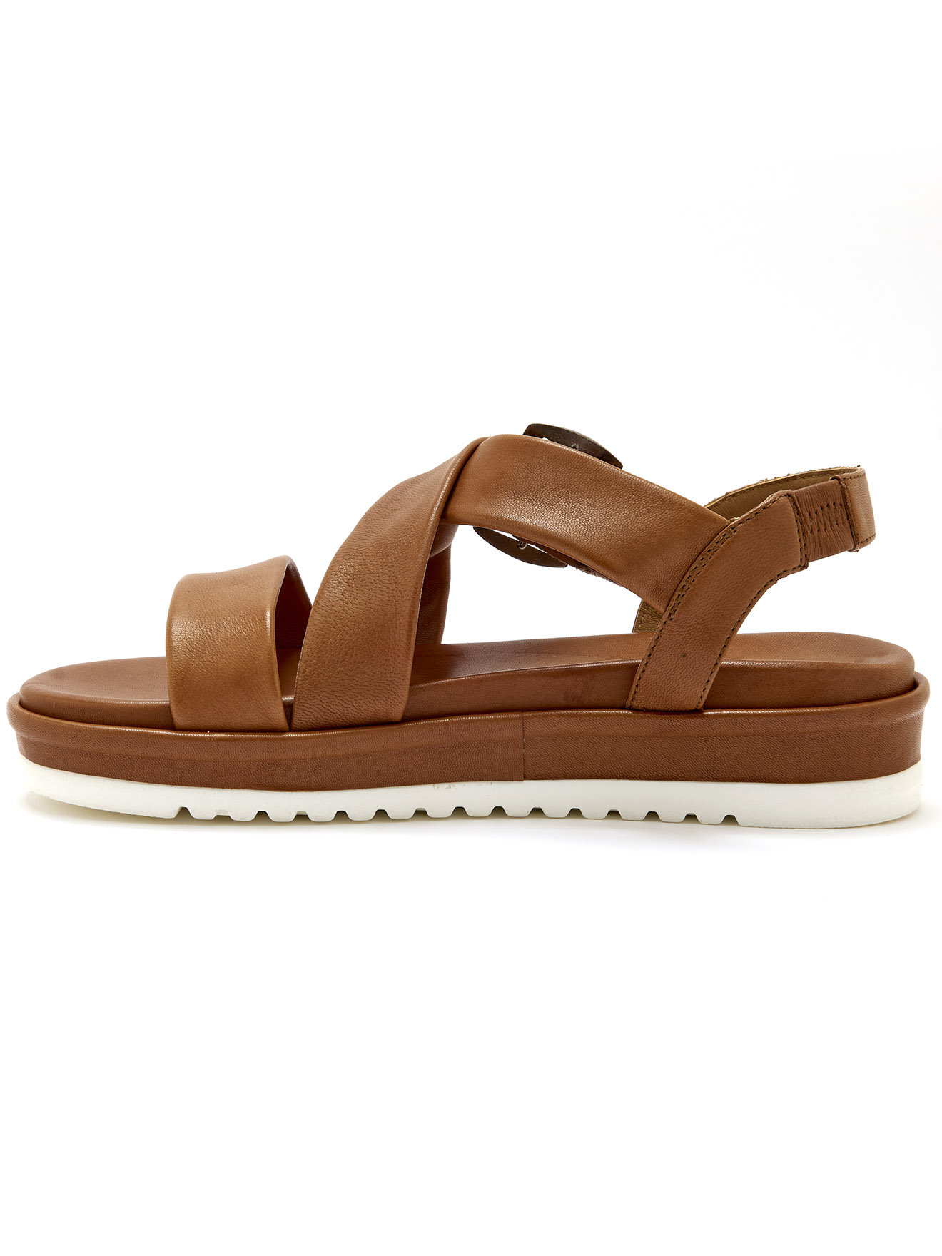 Sandales lanières sans coutures cuir