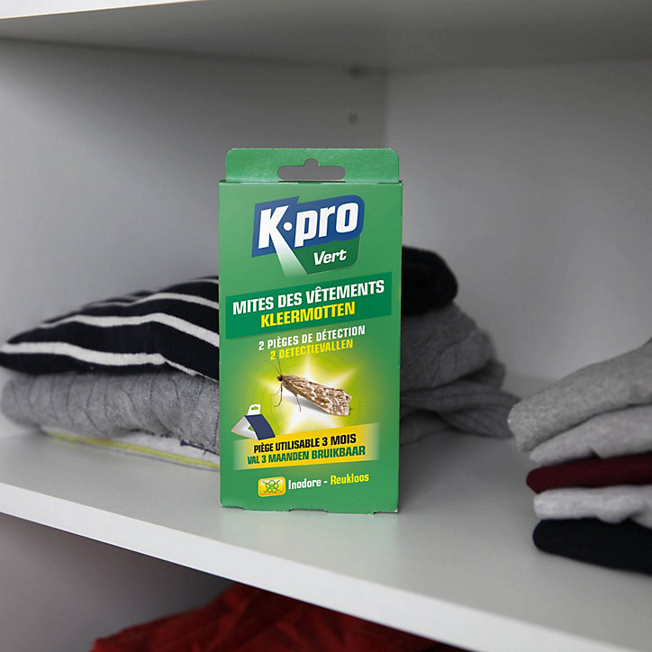 Pièges à mites pour vêtement Kapo vert (x 2)