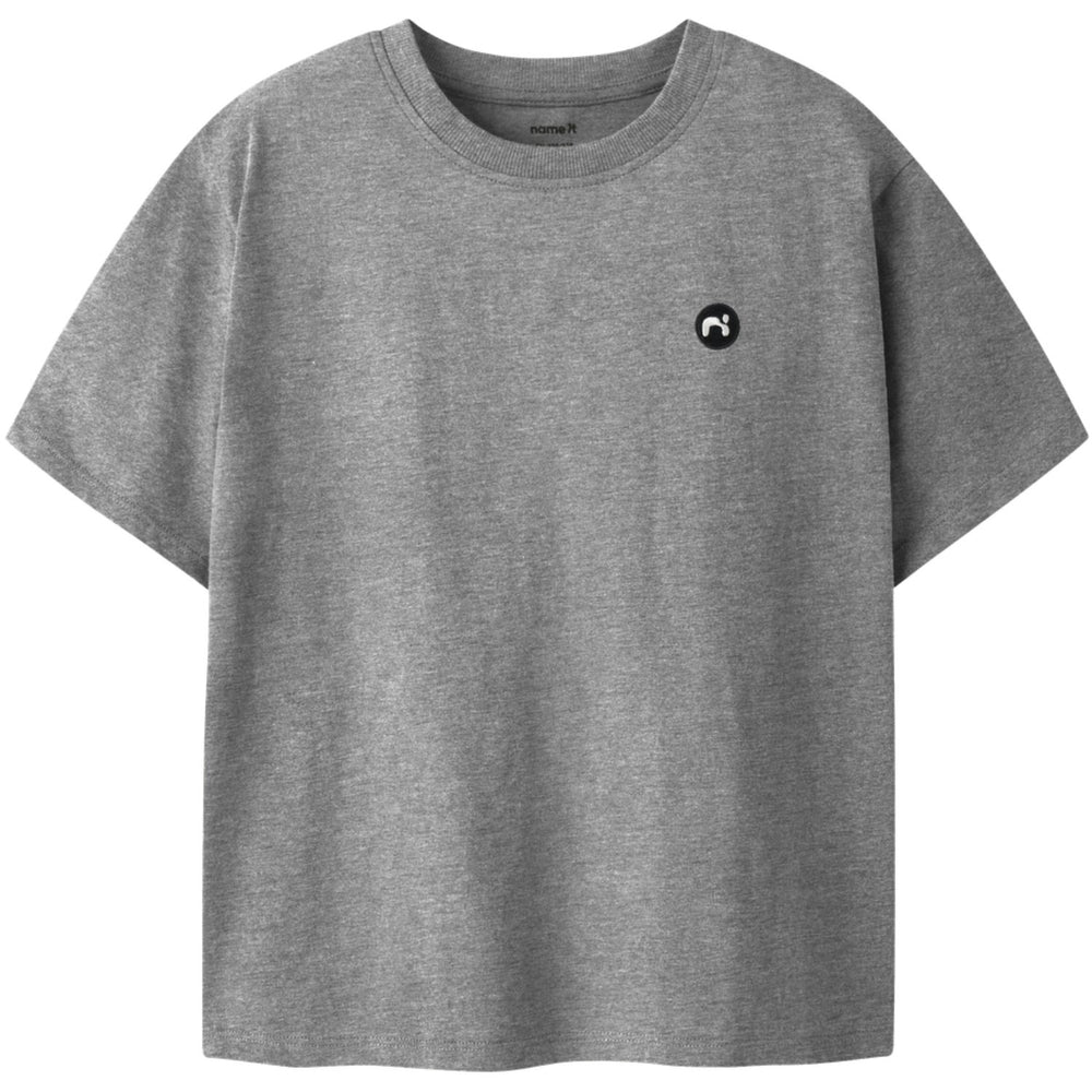 Køb Name It Grey Melange Nkmvimo Ss Nreg Top Noos