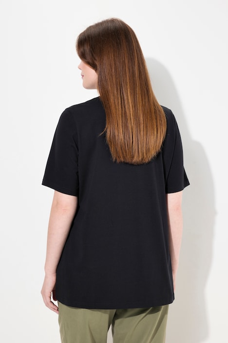 T-Shirts, 2er-Pack, V-Ausschnitt, Halbarm, Biobaumwolle