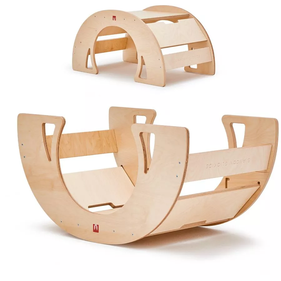 Bianconiglio Kids® Wipptisch DONDO multifunktional natur lackiert