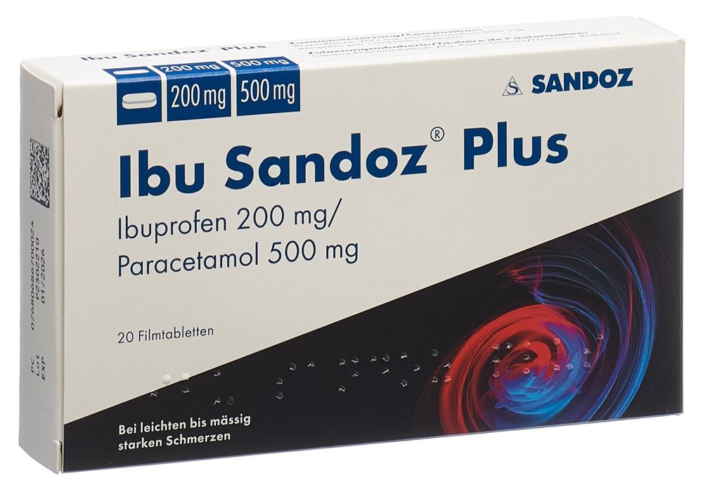 IBU Plus Filmtabl 200 mg/500 mg Blist 20 Stk