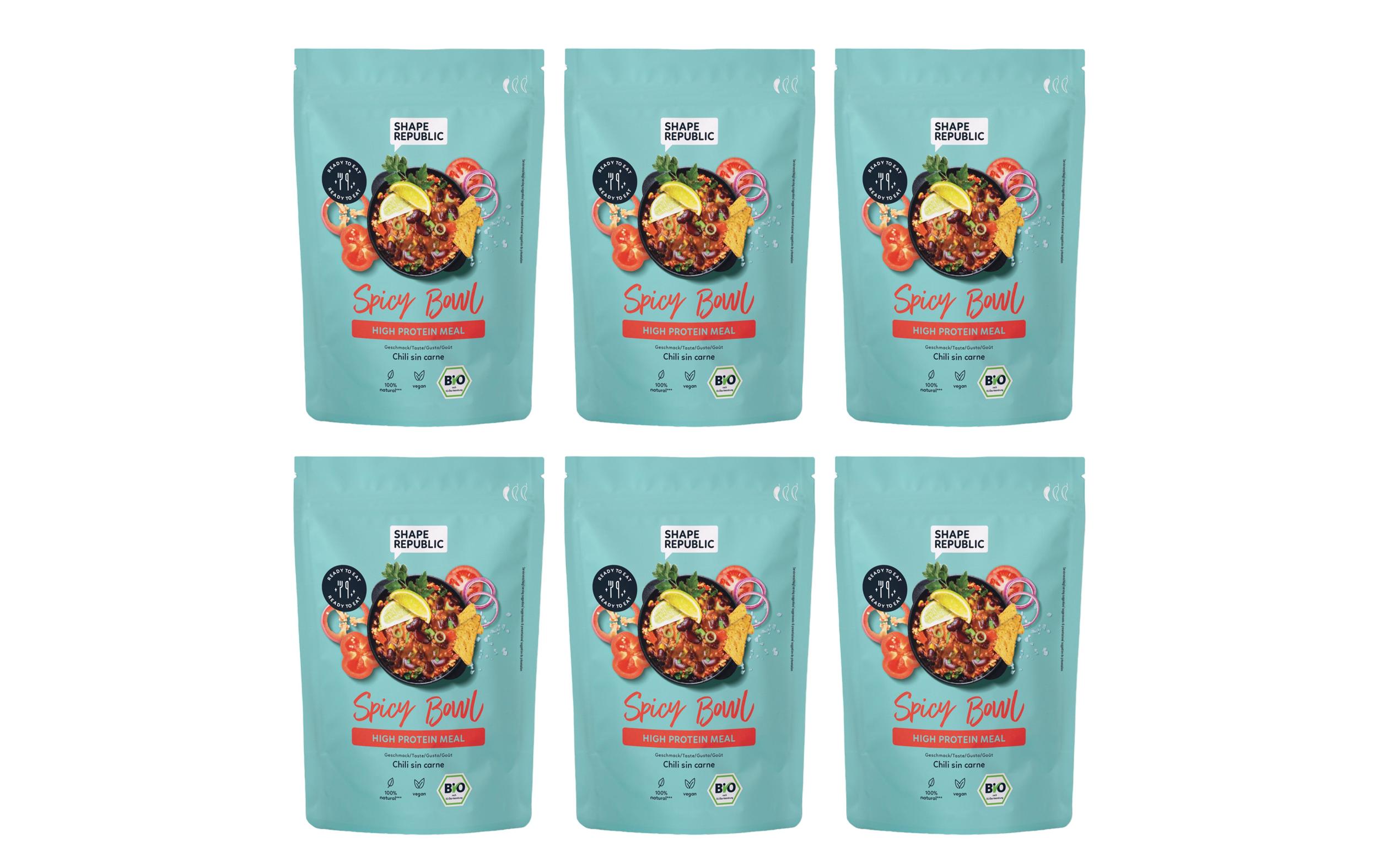 High Protein Meal Chili sin Carne 6 x 400 gVeganer Mahlzeitenersatz