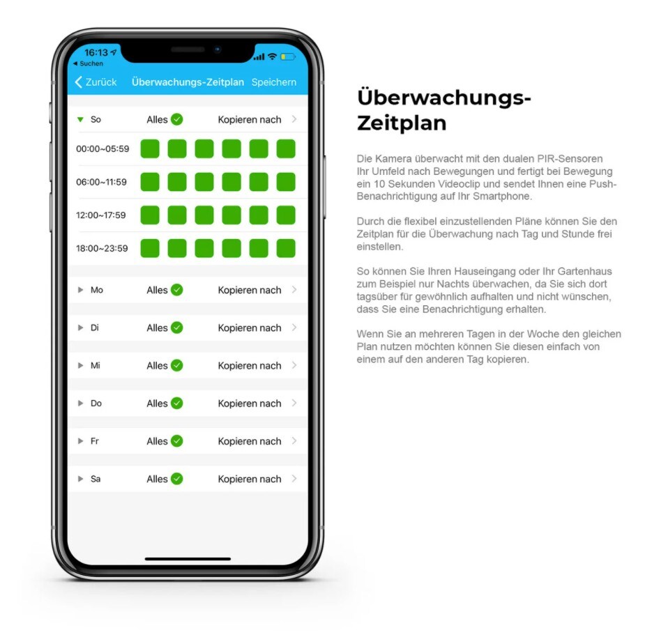 LUVISION Kabellose WLAN Solar IP Kamera Wifi Überwachungskamera mit Akku Solarpanel Sonnenkollektor Bewegungsserkennung