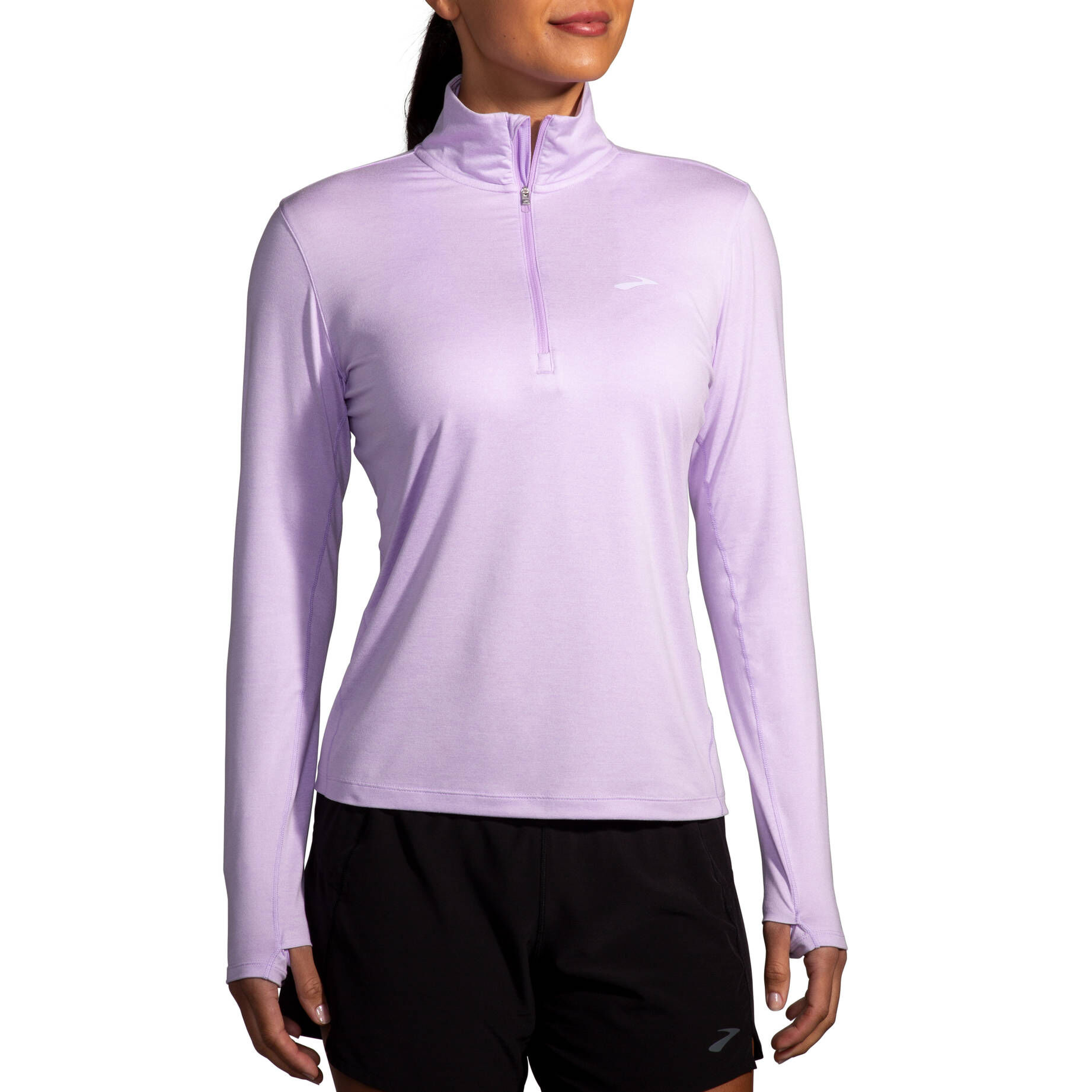 Brooks| Damen Laufshirt DASH 1/2 Zip 2.0
