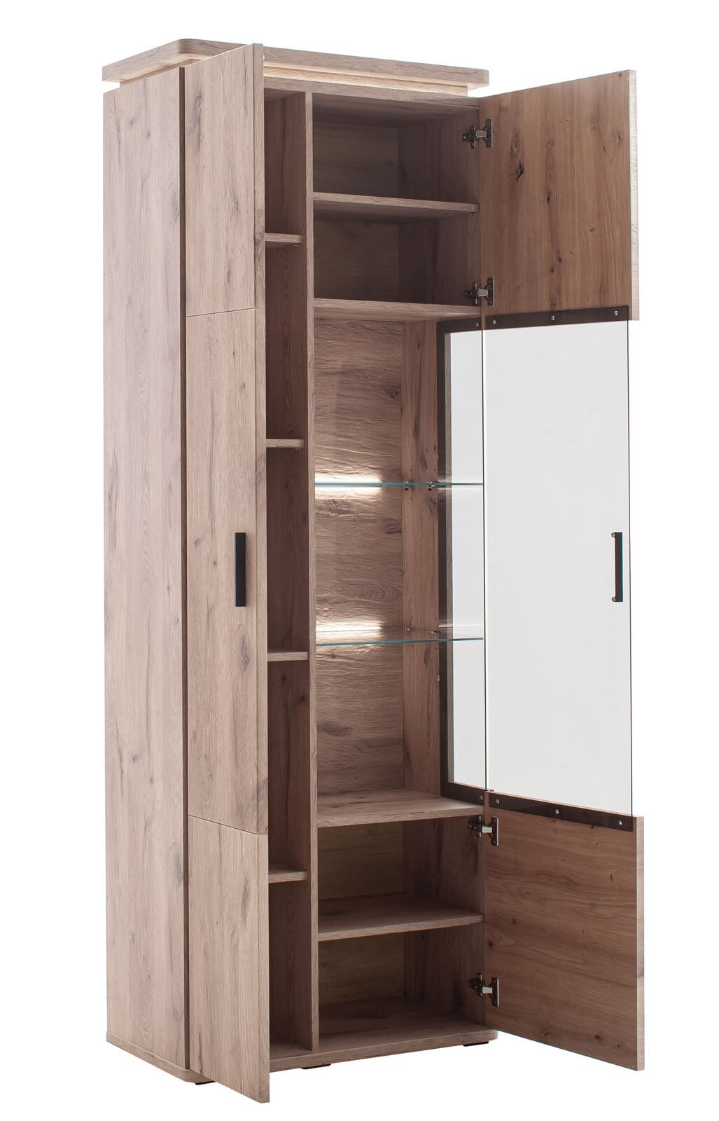CASAVANTI Vitrine MODENA 75 x 209 cm Viking Oak