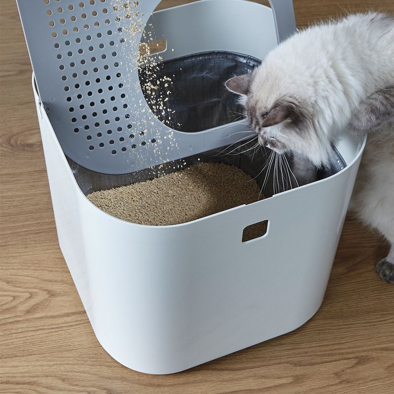 Maison de toilette Modko Modkat, blanc
