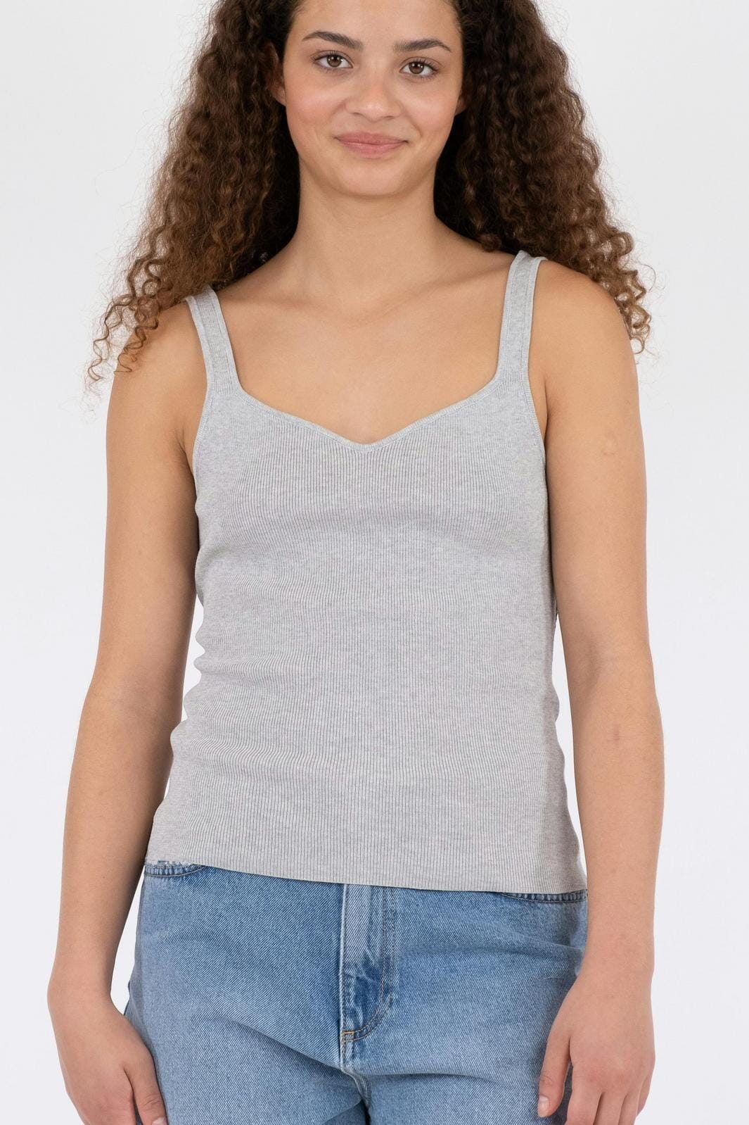 Neo Noir Hanora Knit Top light grey melange