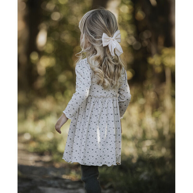 Fliink KELLY LS DRESS Sandshell aop.
