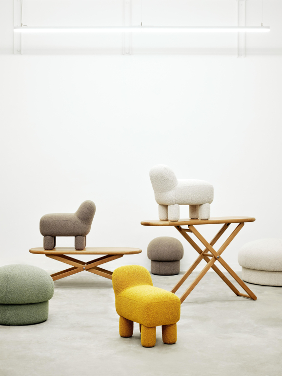 Design House Stockholm Uno poef 50 brown