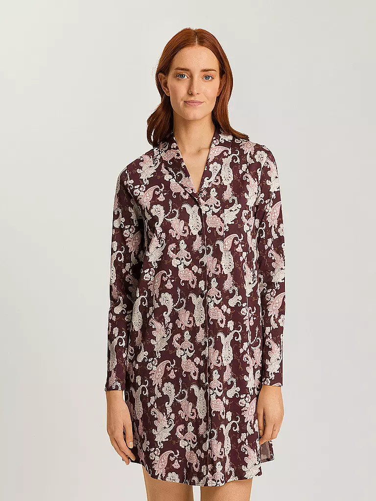HANRO Nachthemd - Sleepshirt LOUNGY NIGHTS beere