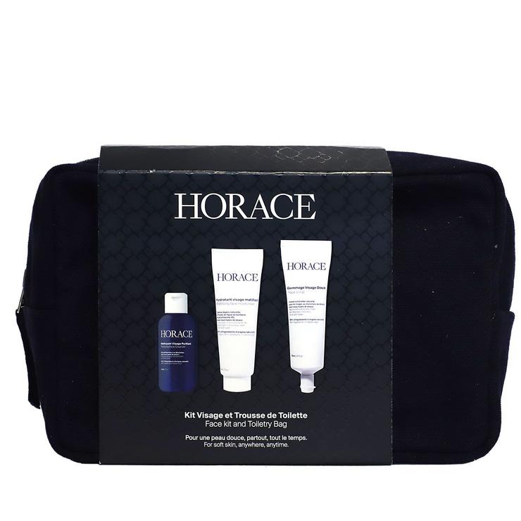 Trousse kit visage nettoyant purifiant 80ml + hydratant 75ml + gommage 75ml