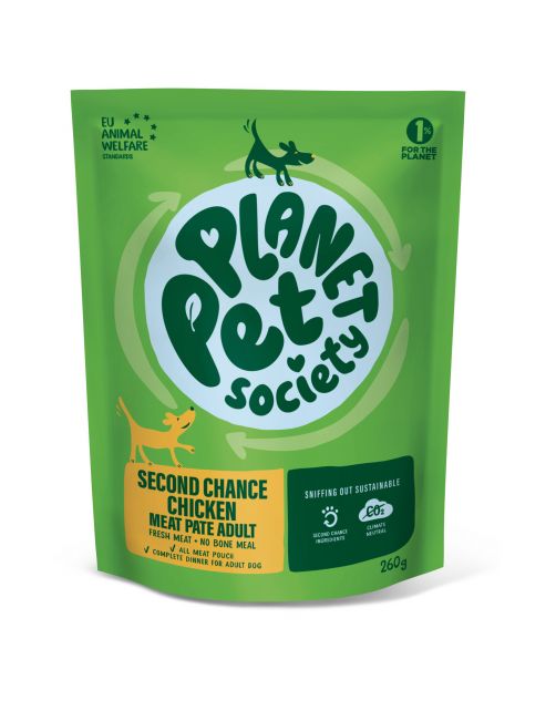 Planet Pet Society Dog Pouch Second Chance Adult - Hondenvoer - Kip 260 g