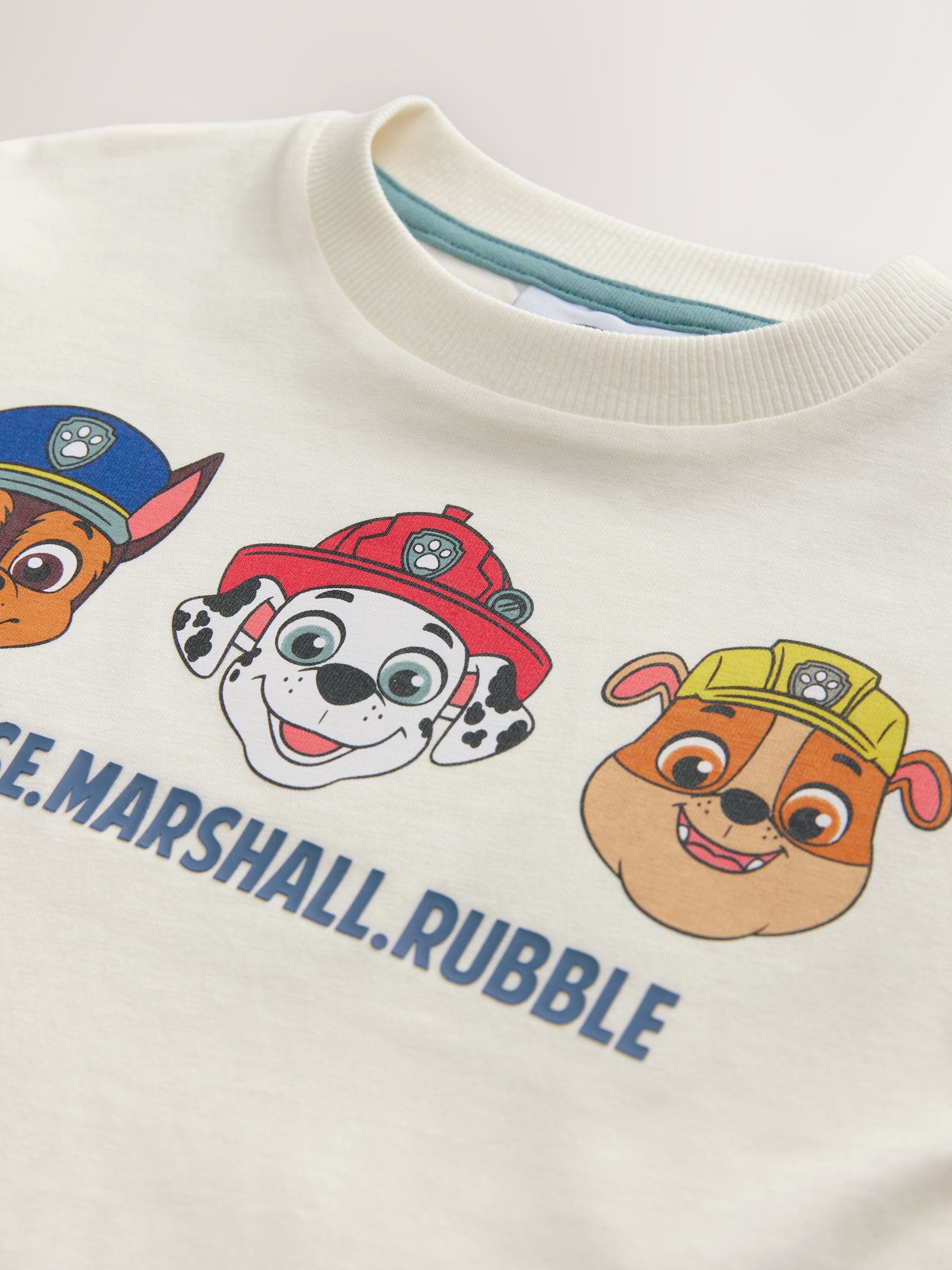 Blauw/neutraal - Paw Patrol T-shirt met korte mouwen 100% katoen en leggingsset (3mnd -8jr)