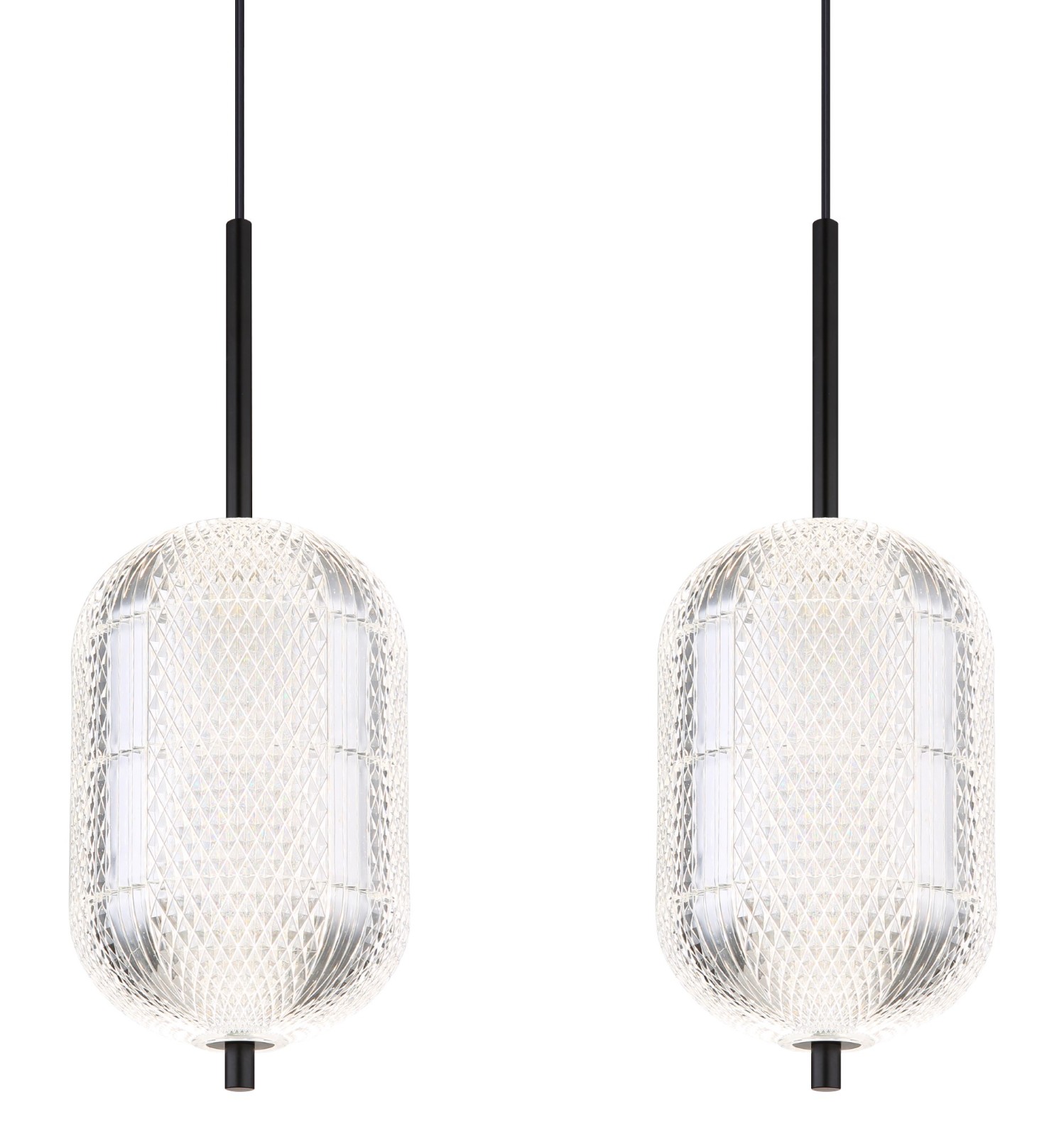 LED-Hängeleuchte - schwarz matt - 120 cm - Memoryfunktion