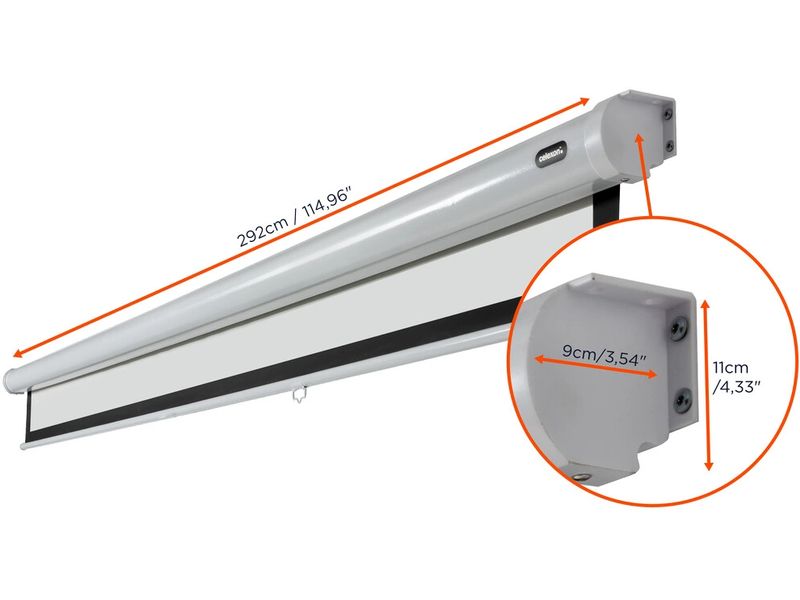 Celexon Rollo-Leinwand Eco 280x210cm 4:3 Leinwand Rollo Economy 280 x 210 cm