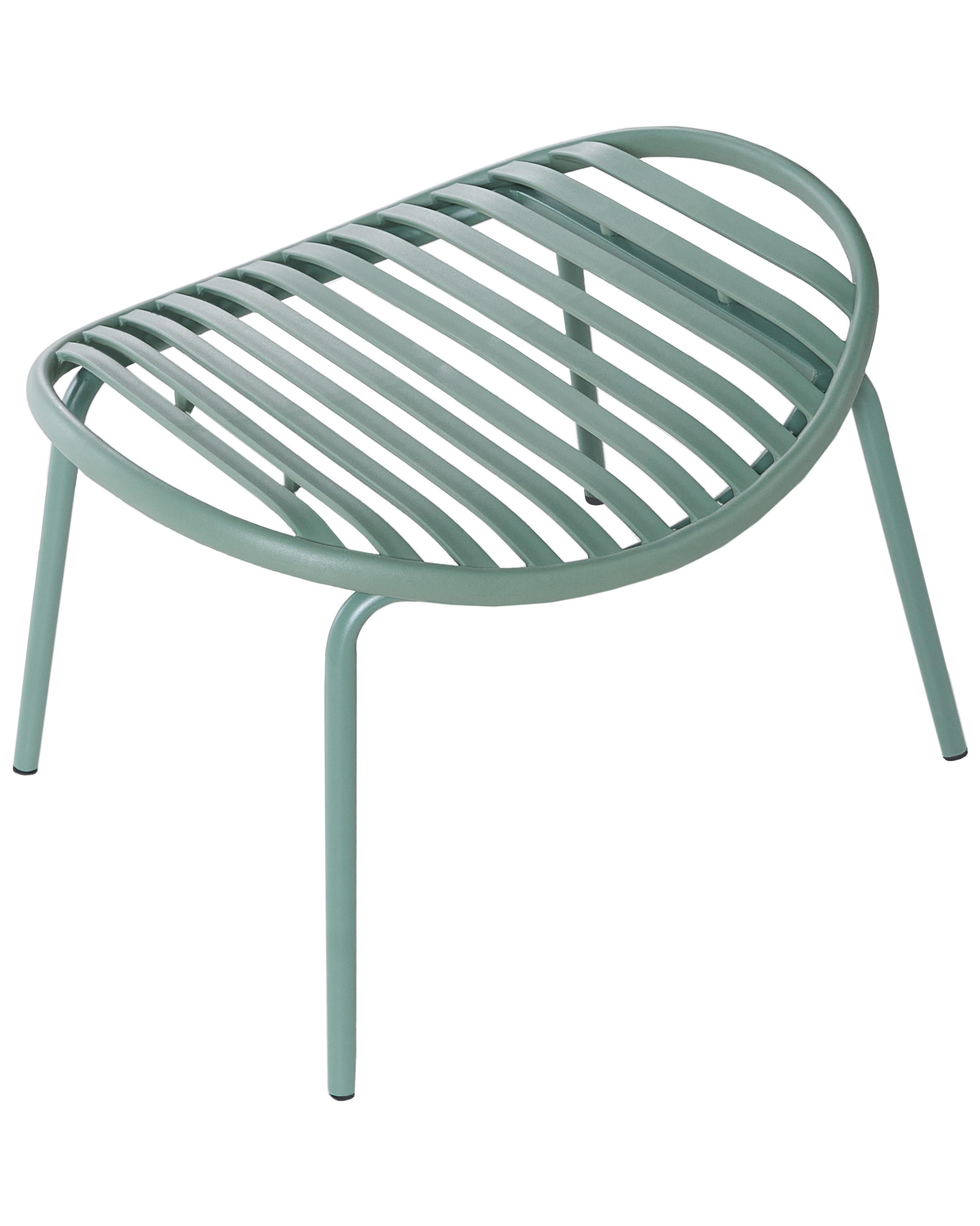 Set van 2 tuinstoelen CASPERIA met voetenbank Groen