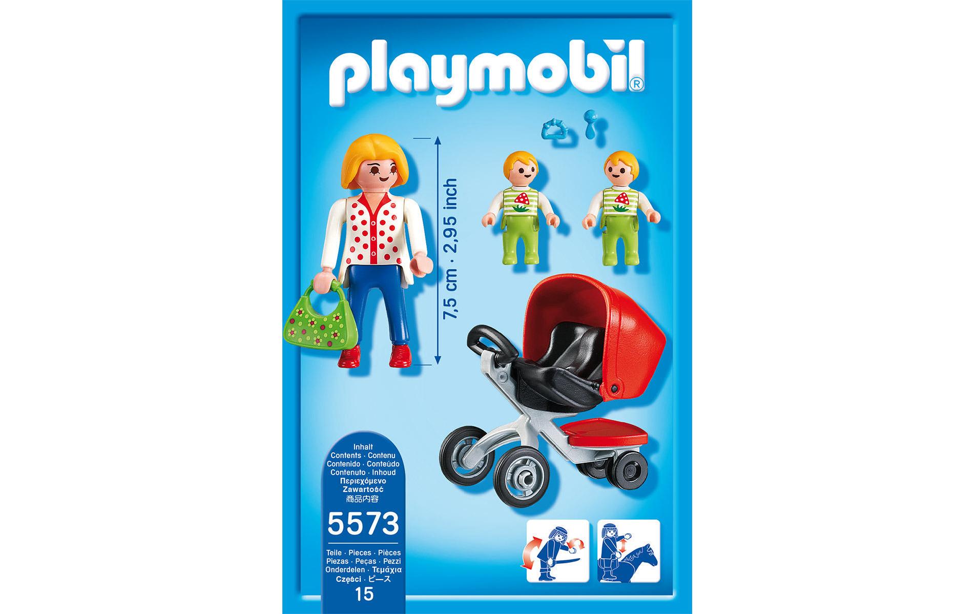 City Life Zwillingskinderwagen 5573Spielzeug-Kinderwagen für Zwillinge von Playmobil