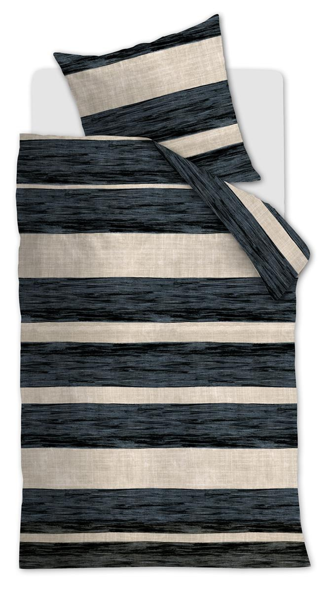 Bettwäsche PAINTED STRIPE 135x200 cm, mit 1 Kissen
