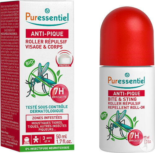 Puressentiel Anti-Pique Roller Répulsif Visage Et Corps 50ml