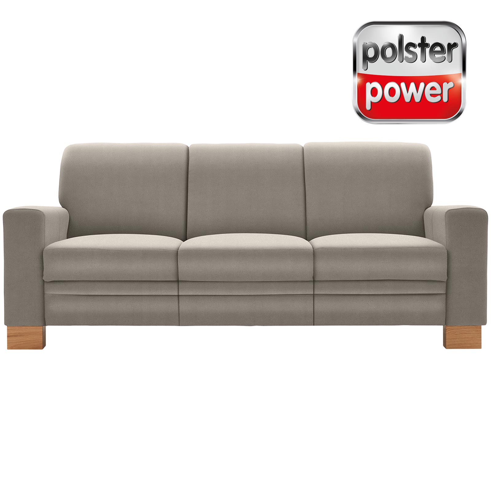 polsterpower 3-Sitzer-Sofa - Holiday alu - Basismodell