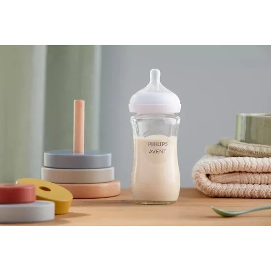 Lot de 2 Biberons Natural en verre 3.0   240 ml   de               Philips AVENT