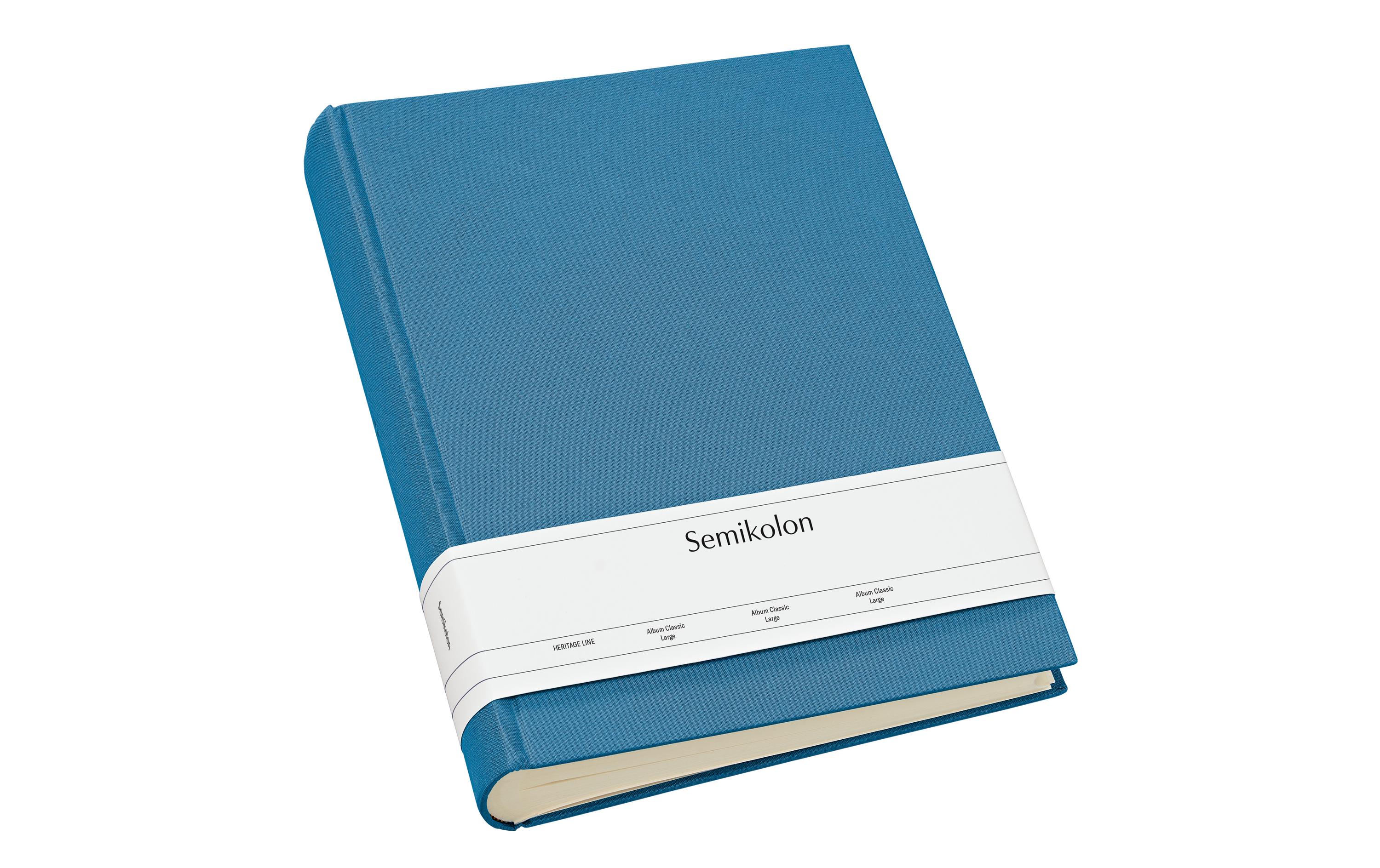 Fotoalbum Classic Large 24.5 cm x 30.5 cm BlauAlbum für Ihre schönsten Fotos und Erinnerungen
